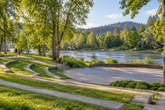 Riverside gathering space inspired by Sternwheeler Park in La Center.